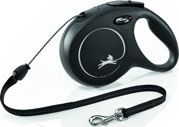 Hundesnor Flexi New Classic 8 m Sort Størrelse M