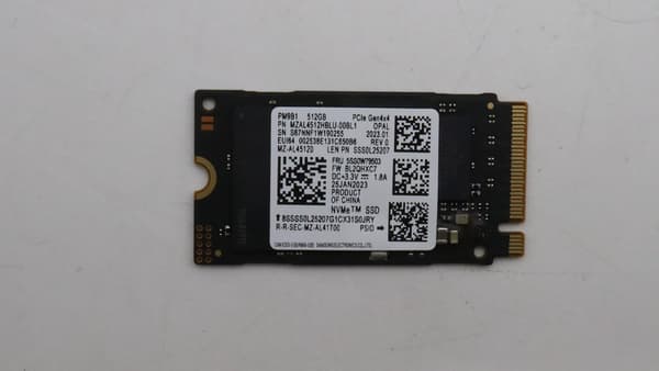 Lenovo 512 GB M.2 2242 PCIe 4.0 NVMe SSD med OPAL-säkerhet