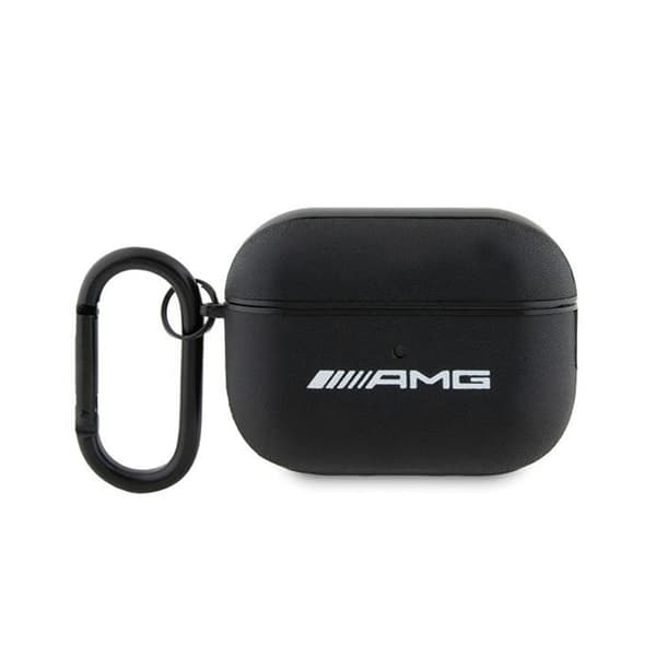 AMG AMAP2SLWK AirPods Pro 2 cover sort/sort læder hvidt logo