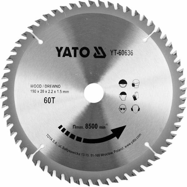 TCT-SKIVA FÖR TRÄ 190X60TX20MM