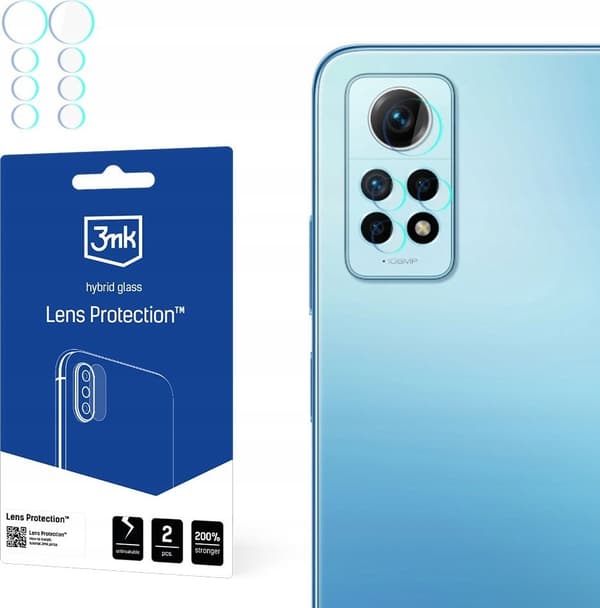 3MK LENS PROTECT XIAOMI REDMI NOTE 12 PRO 4G KAMERABESKYTTELSE 4 STK