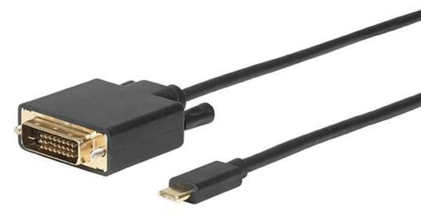MicroConnect USB-C til DVI-D Kabel 1.8m USB-C til DVI-D (DL) 24+1 pin 1920*1080@60Hz