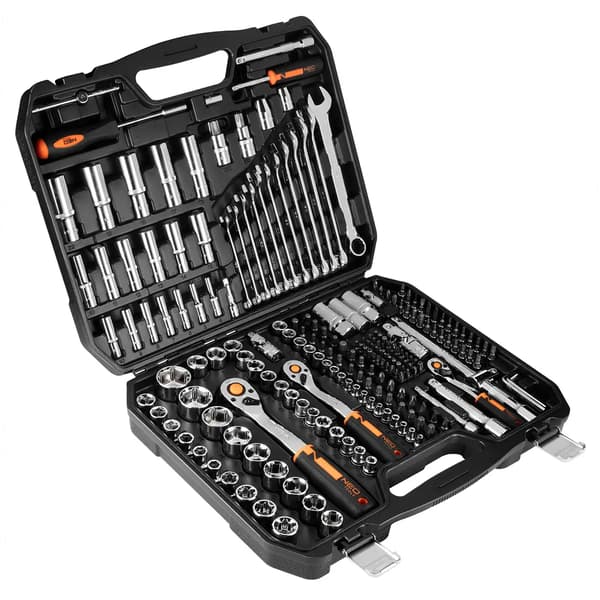 Hylsyavainsarja 1/2\", 3/8\", 1/4\", 219 osaa, CrV