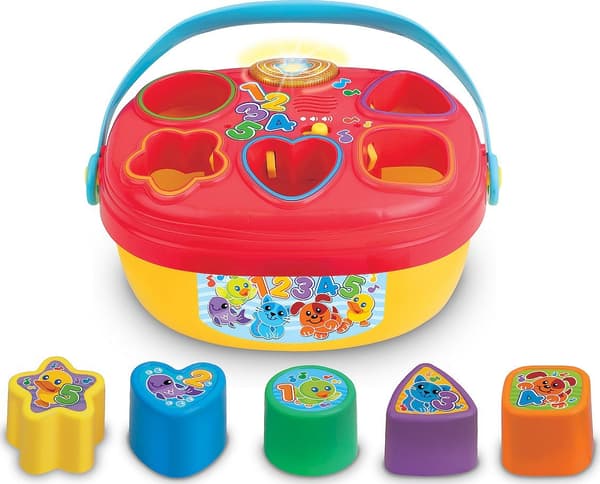 SMILY Wesoly sorter, patch med klodser, sw/klokke 6m