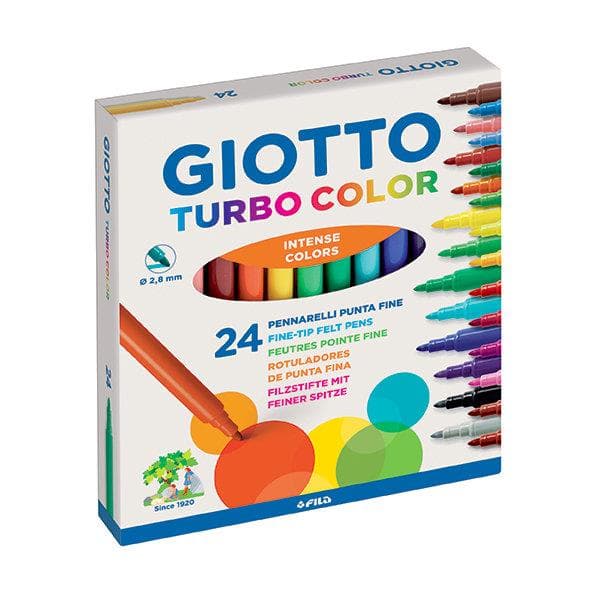Turbo Color -kynät 24 väriä GIOTTO