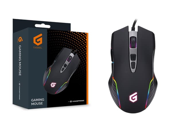 CONCEPTRONIC USB Gamingmus, 7200 DPI, IC-sensor, DJEBBEL03B