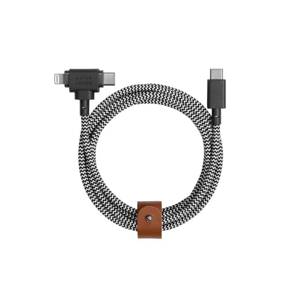 Native Union Belt Cable Universal C till C/L Zebra 1,5M