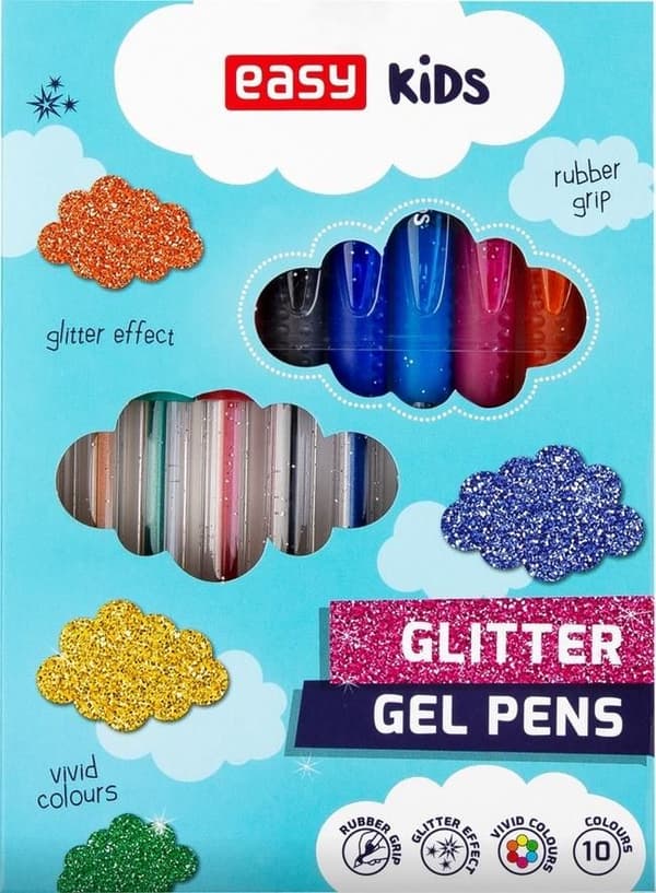 Glitter Zelopis 10 farver NEM