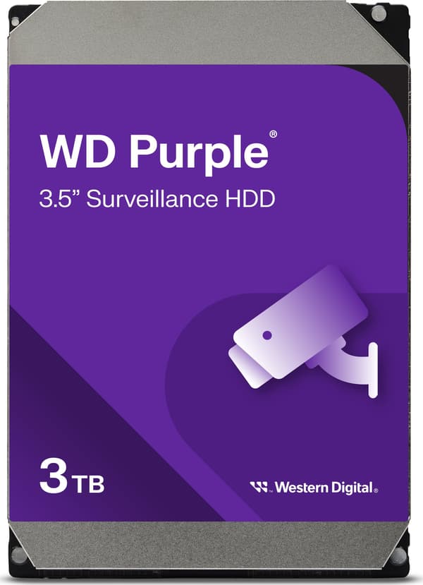 WD HD3.5\" SATA3 3TB WD33PURZ/Valvonta (Di)