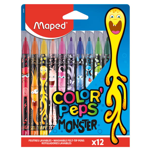 Colorpeps Monster tuschpenne 12 farver