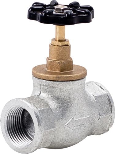 Perfexim lige gennemgangsventil galvaniseret 1/2\" (01-400-0150-100)