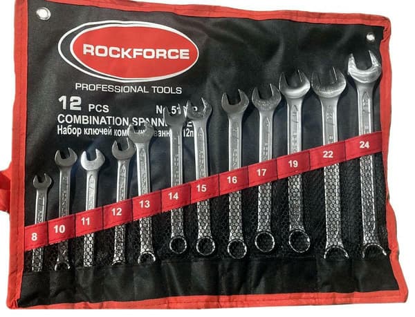 ROCKFORCE KOMBINATIONSNYCKELSATS 12 delar