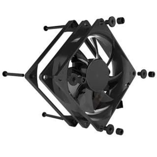 Black Silent Pro P-1 -tuuletin - melulukko - 80 mm