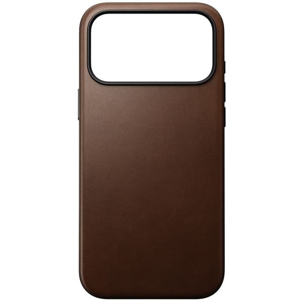 Nomad Modern lædercover, brun - iPhone 17 Pro Max