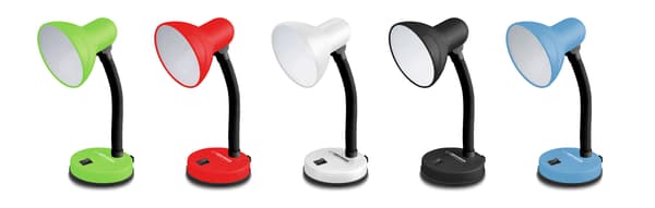 ESPERANZA SKRIVEBORDSLAMPE E27 VEGA HVID
