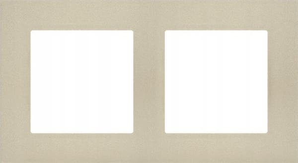 Simon 55 Ramme 2-fags LINE Champagne mat TR2/144