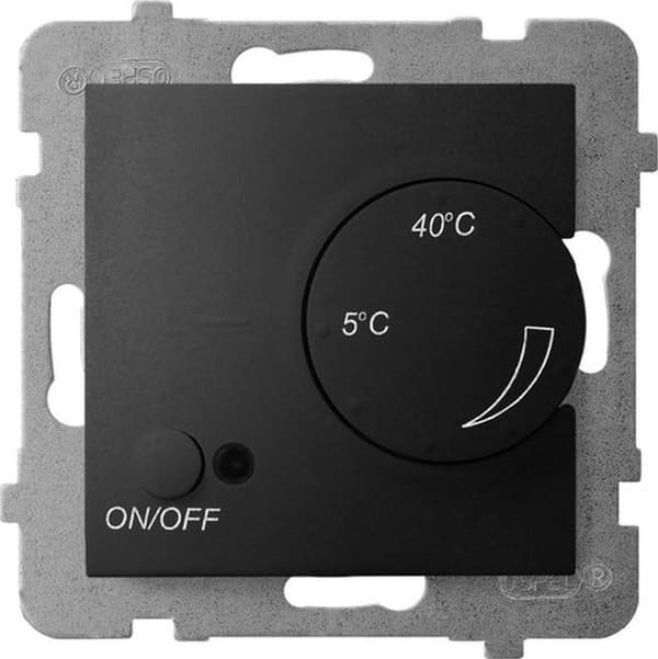 ARIA Temperaturregulator med taksensor svart metallic RTP-1un/m/33
