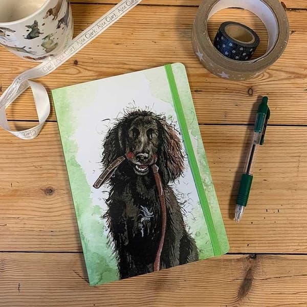 Notesbog med elastik A5 LCN28 Hund Spire