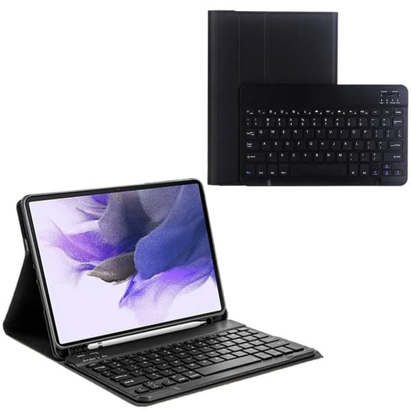 Strado Tablettikotelo näppäimistöllä Samsung Galaxy Tab S7 FE/ S7 Plus - CFS7FE (musta) universaali