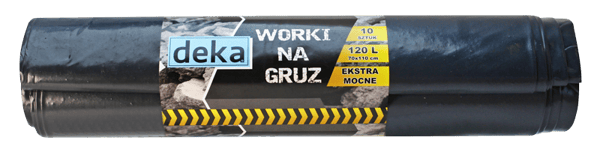 SOPPÅSAR EXTRA STARK SVART 70*100CM 120L A10
