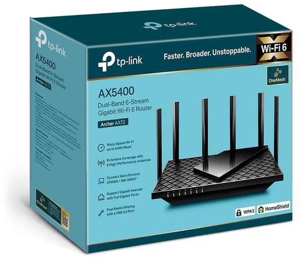 TP-LINK TPLINK WLAN-Router WLANRouter Archer AX72 (ARCHER AX72)