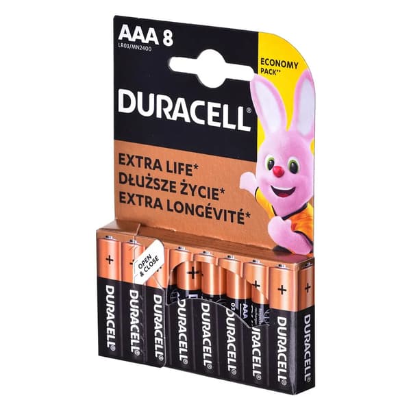 Duracell Alkaline Batterisæt (x 8)