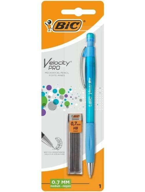 Blyant med viskelæder Velocity Pro 1+12 mix BIC