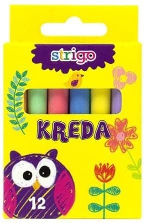 Pukka Pad Farverig Kridt 12 Styk (SSC021)