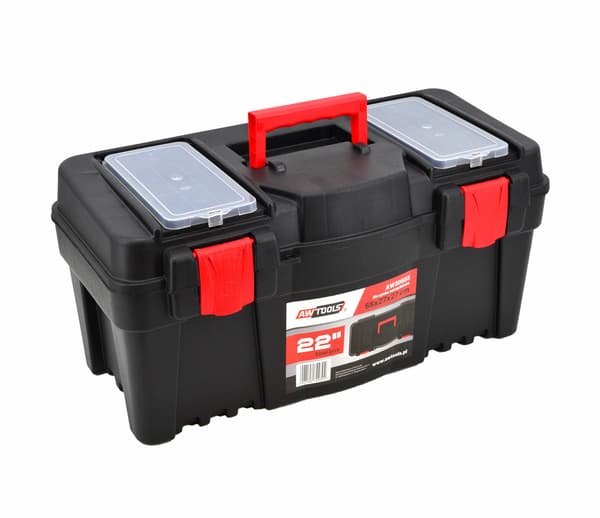 AWTOOLS 22\" VÆRKTØJSKASSE MED ORGANIZER 55x27x27cm