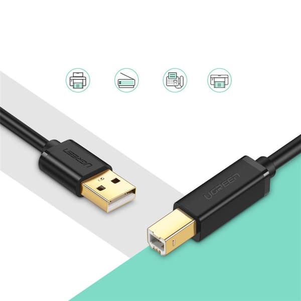 UGREEN USB-A - BM-tulostinkaapeli 3m