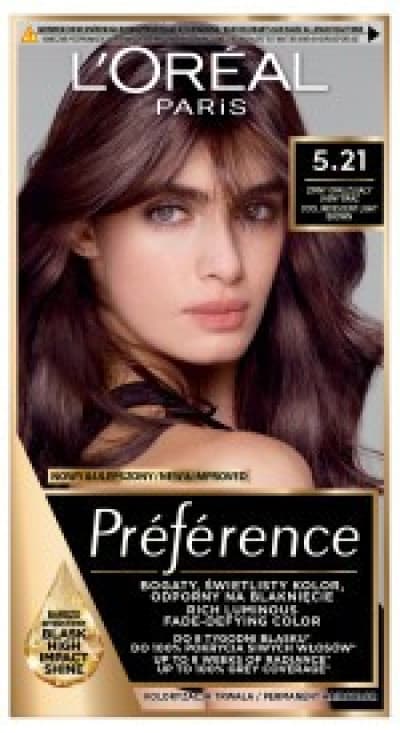 LOREAL Preference Hårfarve 5.21 Kold Iriserende Lysebrun