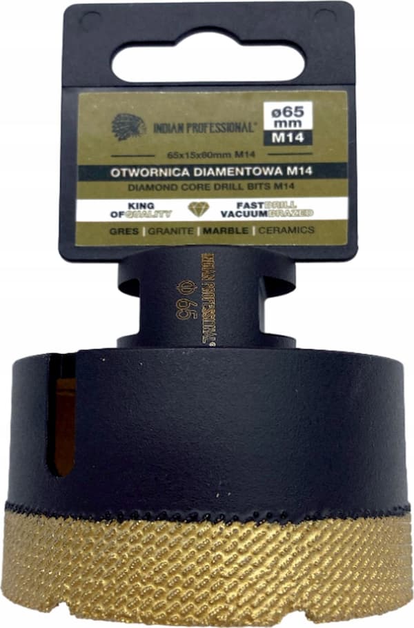 INDIAN PROFESSIONAL DIAMANTKRONA M14 65mm TORRBORRNING/INDIAN PROFESSIONAL