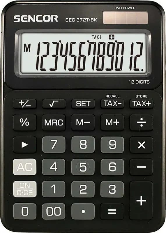 Sencor SEC 372T/BK Lommeregner