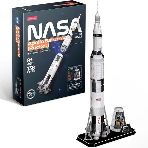 3D-pussel Apollo Saturn V-raket DS1059H Cubic Fun