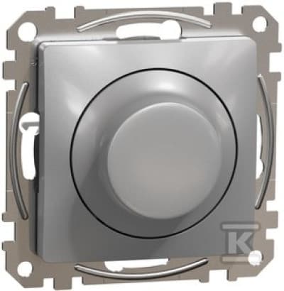 Schneider Electric, Sedna Design and Elements, Universal lysdæmper til LED, Sølv Aluminium, SDD113502