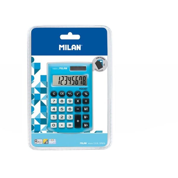 Miniräknare Pocket Touch blå MILAN