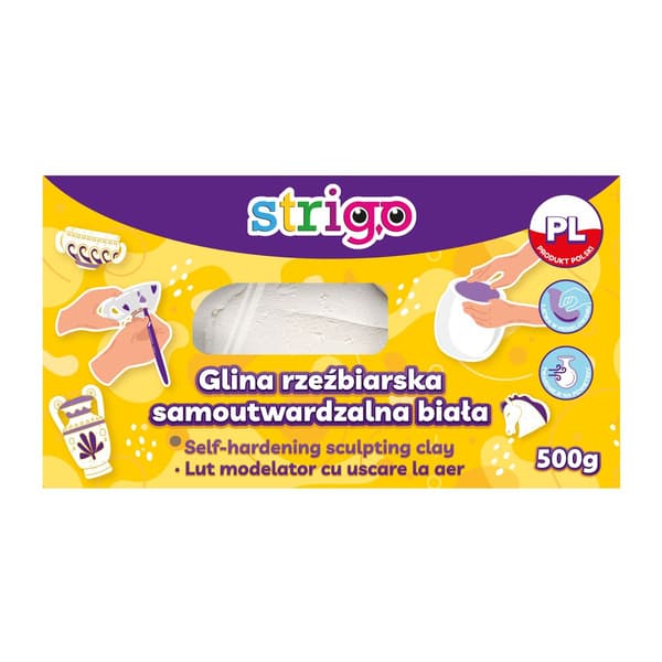 Hvid kulholdig ler 500g STRIGO
