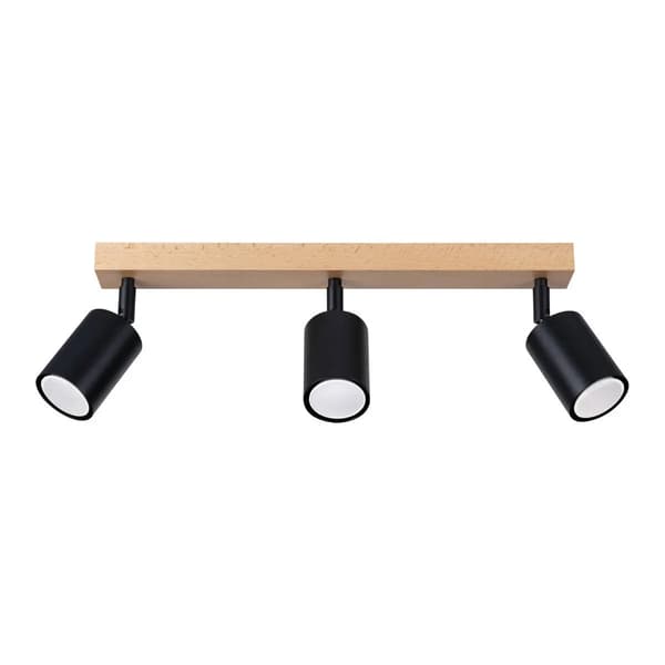 Plafond VERDO 3L svart