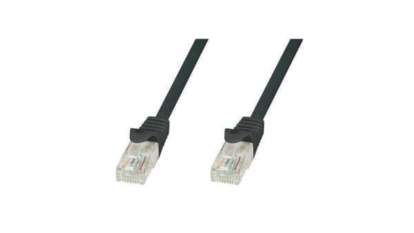 Techly TechlyPro Netværkskabel patchkabel RJ45 Cat5e UTP CCA 1m sort
