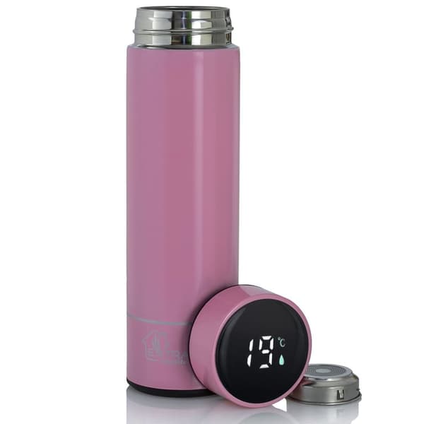 Extralink Smart Travel Mug Rosa | Termosmugg | Termos med LED-display