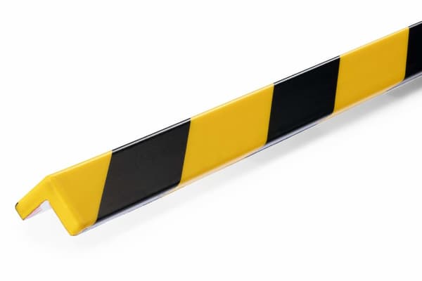 Kestävä suojaprofiili C19 keltainen/musta itseliimautuva 1m