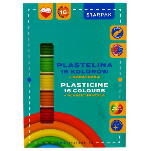 PLASTICINE 16COL ON WAVE STK PUD 1/40