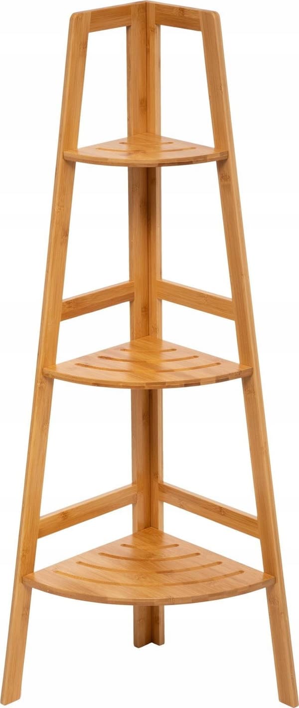 5five Hörn Badrum Bokhylla, Bambu, 3 Nivåer