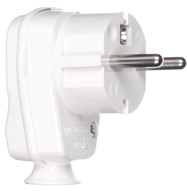 PCE Stickpropp 10/16A 2P+Z IP20 Uni-Schuko vit (9002214)
