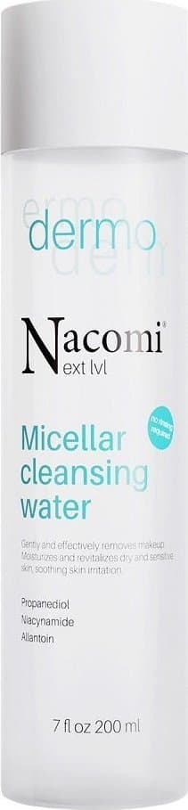 Nacomi_Next Level Dermo Micellar rensevand Micellar væske til tør og hud 200ml