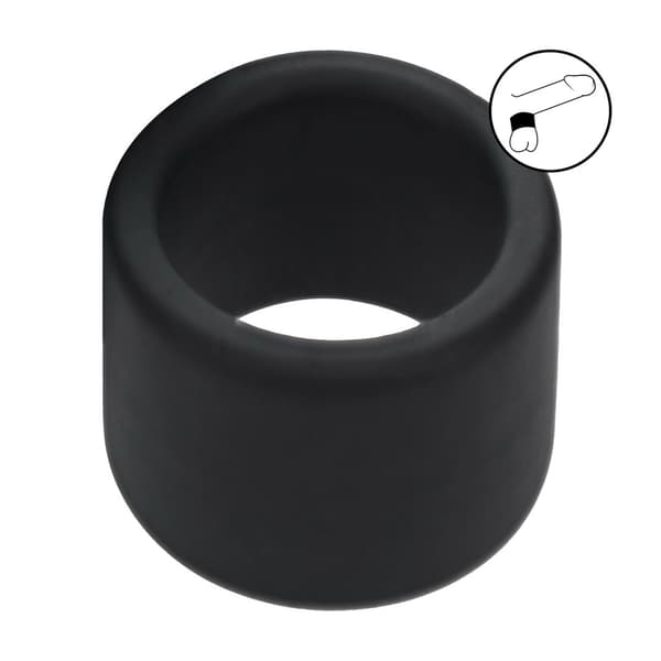 Flydende Silikone Ballestrop - L - 34mm - Sort