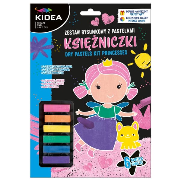 Ritset med pasteller Ksiezniczki KIDEA