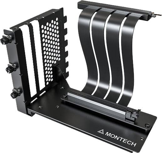 Vertikalt GPU-monteringskit, PCIe 4.0 Riser-kabel (svart, 20 cm)