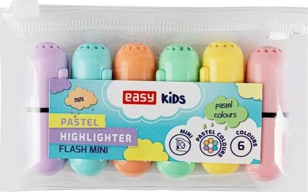 Overstregningstusch Flash mini 6 farver EASY