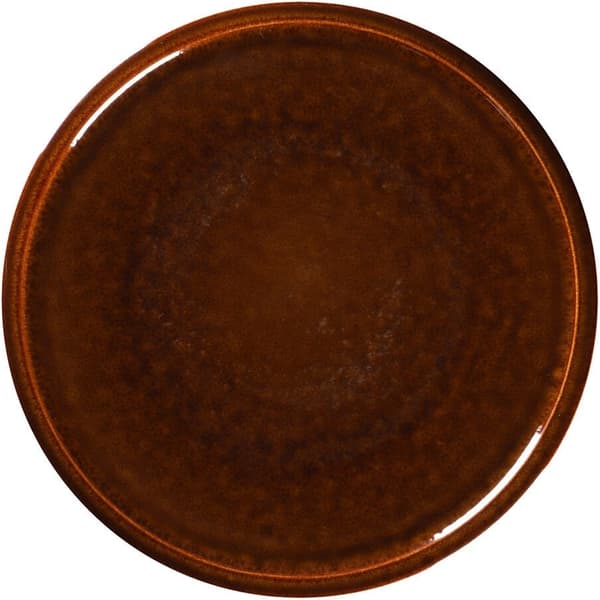 STONE Flat tallrik 24 cm bärnsten